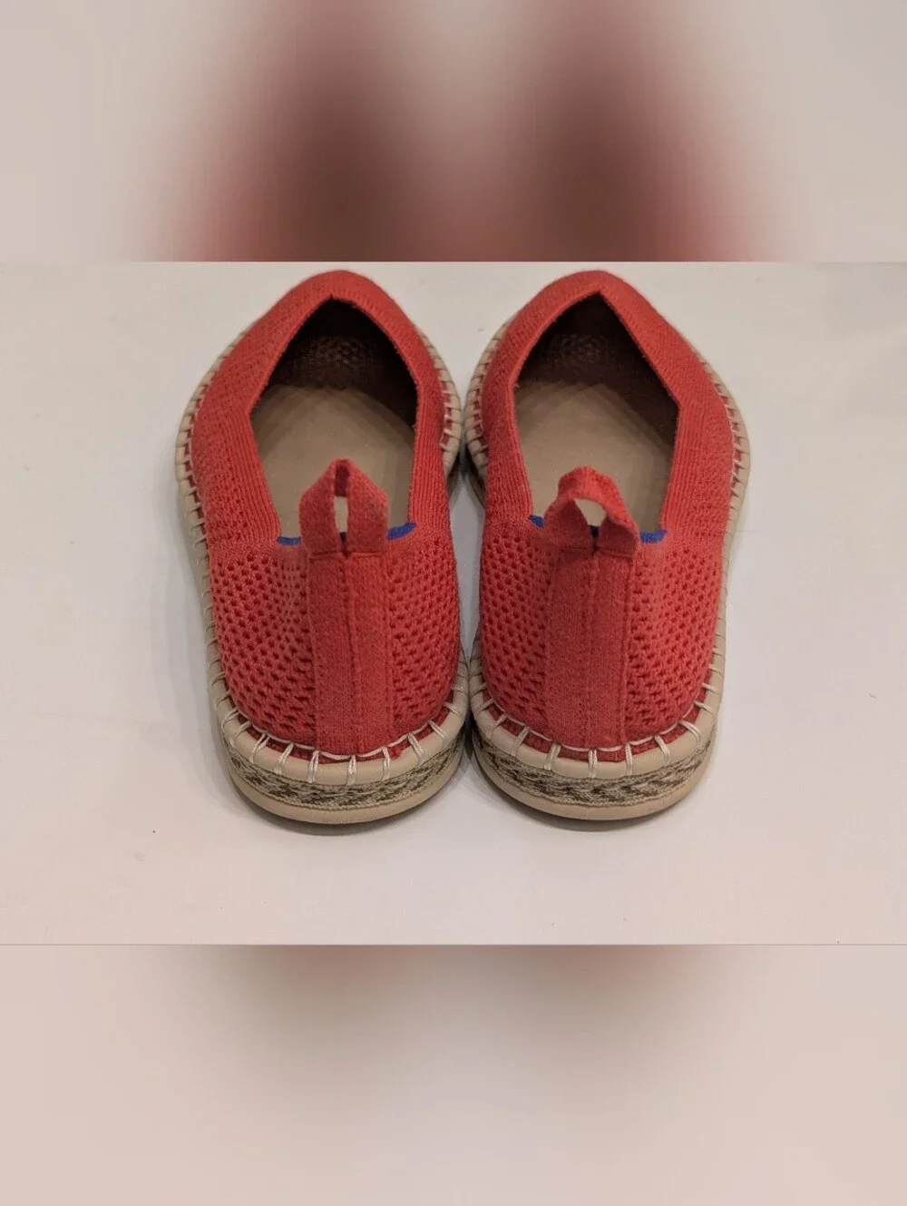 Rothy’s Women's 8 The Espadrille Red Flats Slip On Shoes
